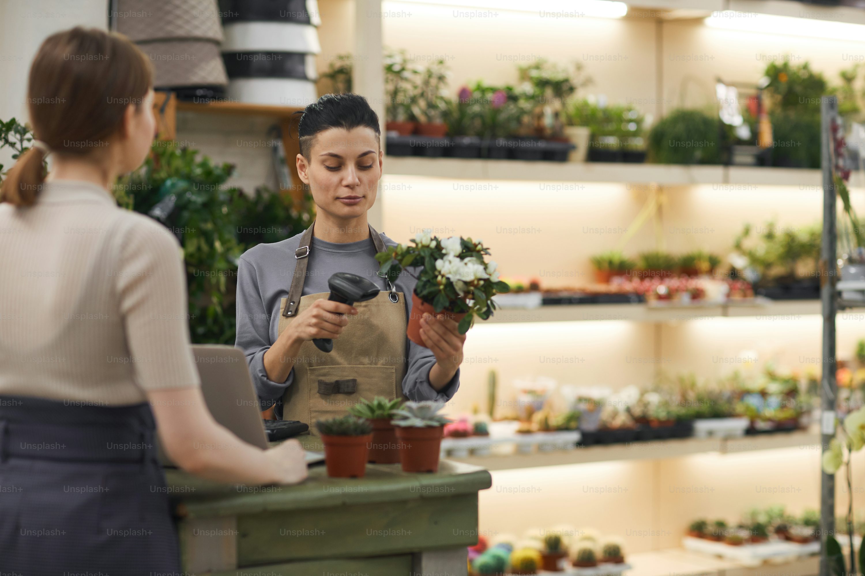 Small business owner working behind the scenes