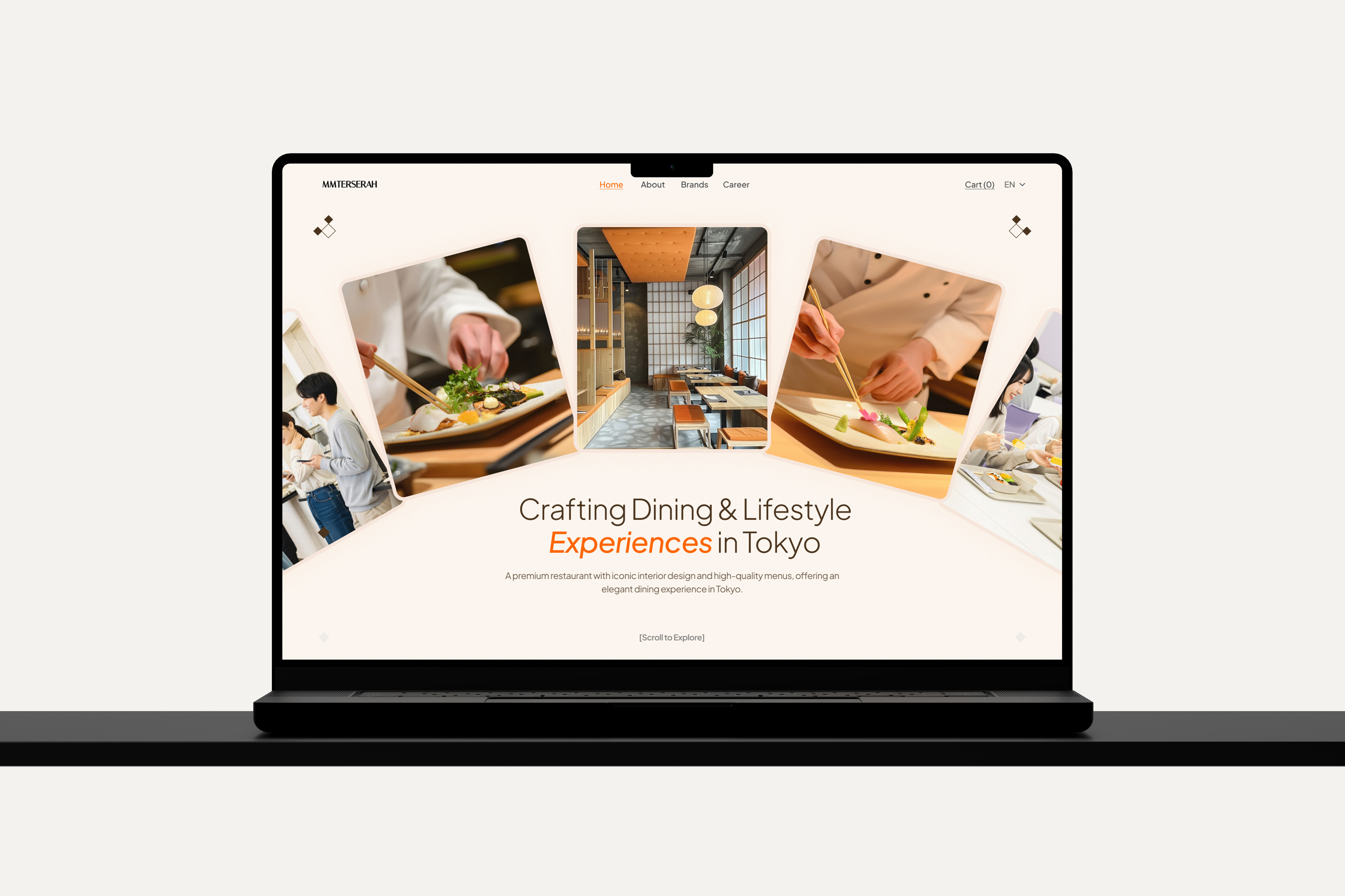 Freelance designer planning a small business website project