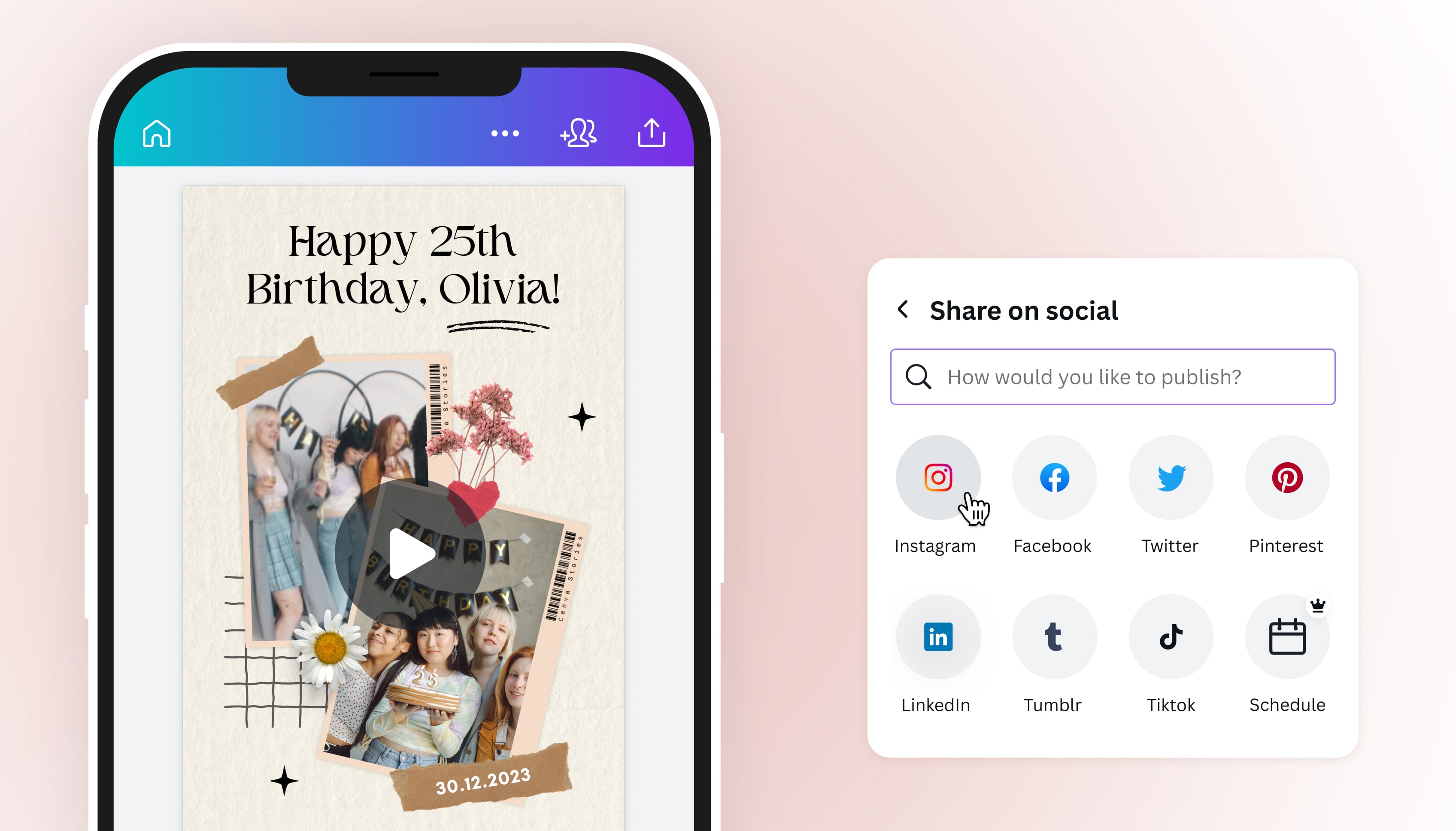 Creator producing social media content with a smartphone